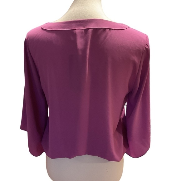 Allison Joy Lavender Larissa Cross Front Top Size Small - Picture 4 of 9